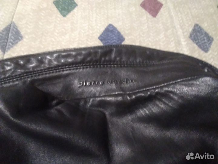 Кожаная куртка мужская 52 54 Pierre Cardin