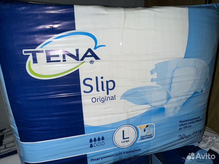 Подгузники Tena для взрослых, размер L, 30 шт