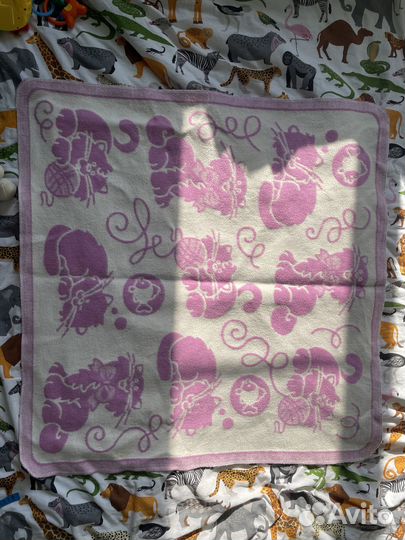 Одеяло байковое детское, бу,размер 97х93