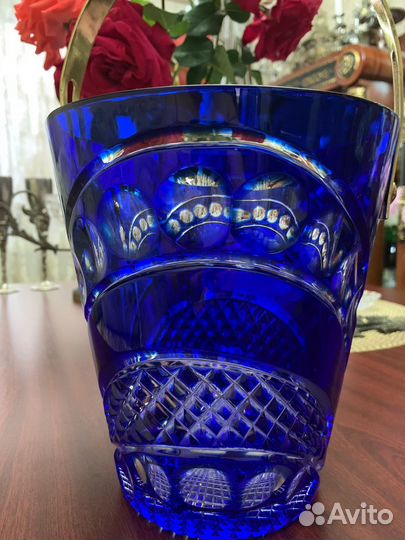 Ведро для охлаждения напитков, накладной хрусталь