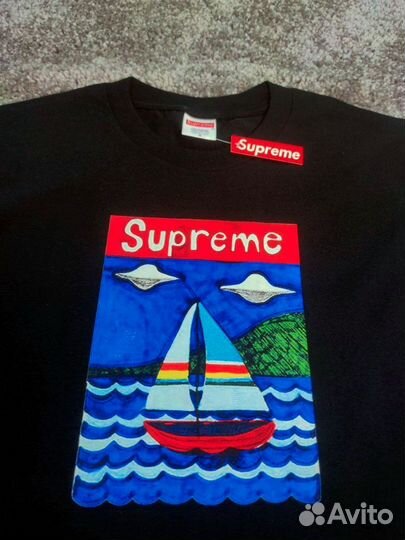Футболка Supreme SS20 Week 8 Sailboat Tee Черная