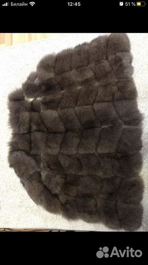 Меховая жилетка из песца