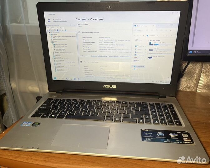 Asus k56cm i3-3217u, gt635m, ssd, hdd