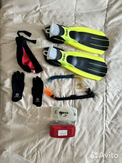 Ласты, маска, трубка для дайвинга