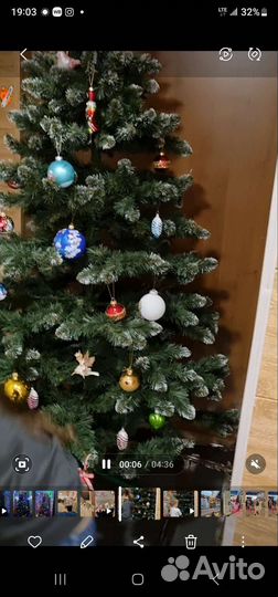 Ель искусственная 180 см бу