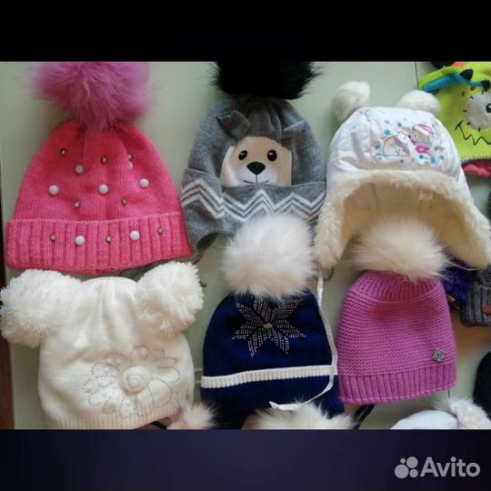 Шапки на девочку 1-5лет