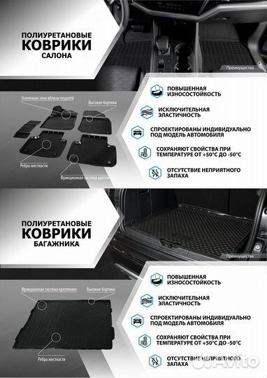 Коврики в салон и багажник Ford Kuga 2 рестайлинг
