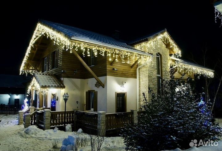 Гирлянда уличная бахрома