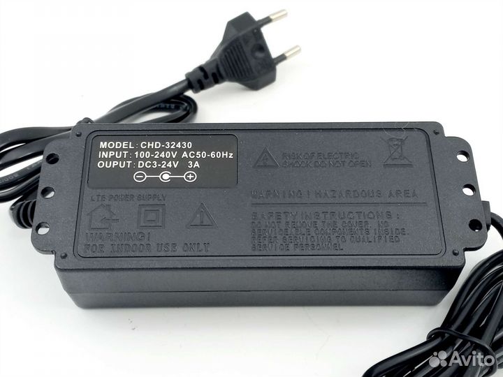 Блок питания регулируемый от 3V до 24V, 3A