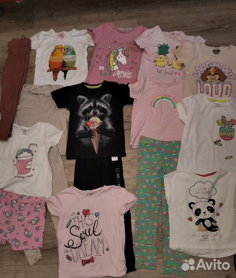 Пакетом летние вещи на р 104-110 4-5 лет 16 шт