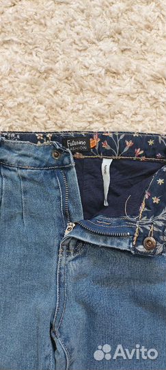 Джинсы утеплённые для девочки 116 и 122
