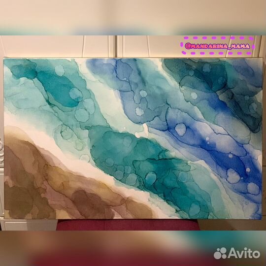 Интерьерные картины спиртовыми чернилами