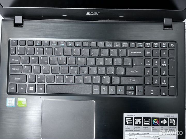 Игровой ноутбук acer E5-575\гарантия 3 месяца