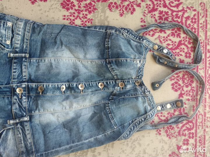 Комбинезон стрейч джинсовый