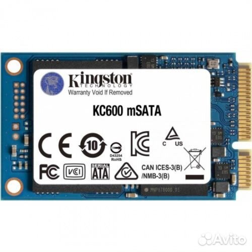 SSD накопитель Kingston msata 512GB KC600 (SKC600M