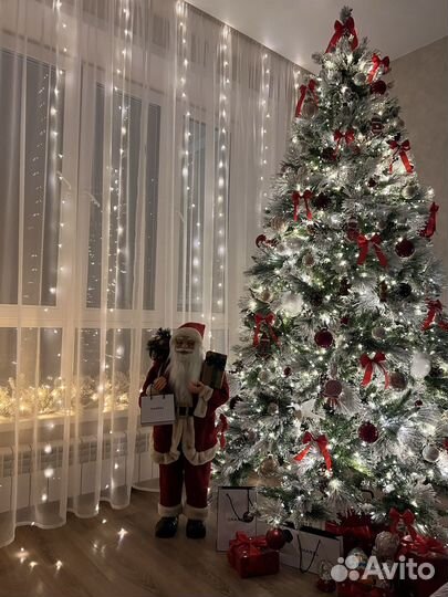 Ель искуственная заснеженная бу