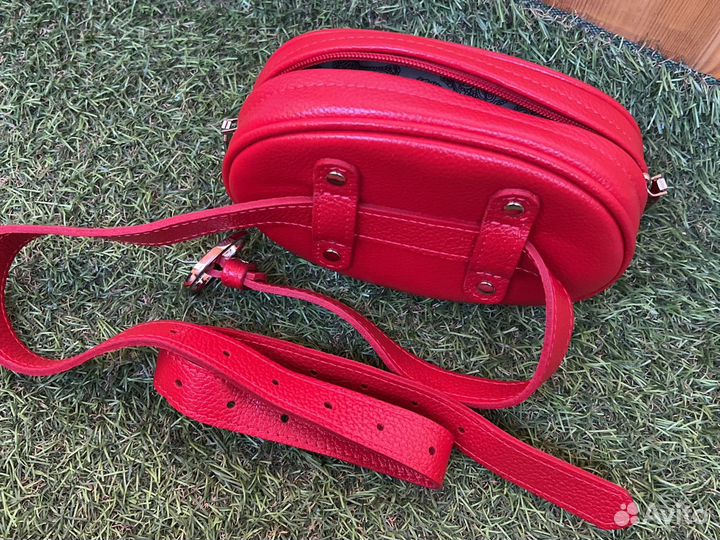 Поясная сумка натуральная кожа