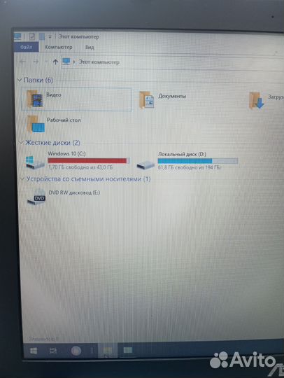 Ноутбук asus X550C Intel pentium