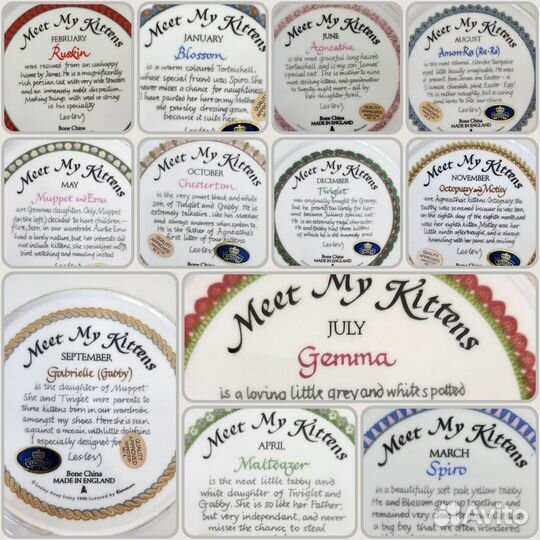 Тарелка декоративная Англия Котята