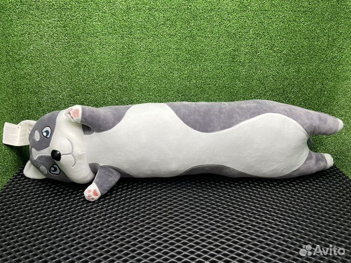 Мягкая игрушка подушка Хаски длинный кот батон