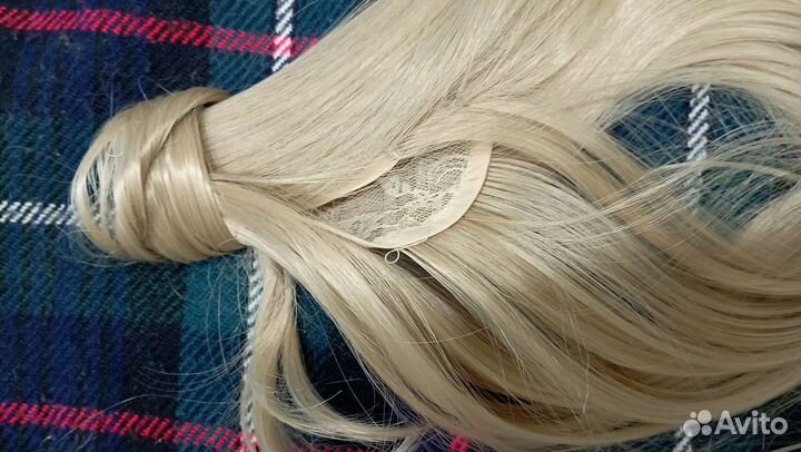 Хвост накладной на ленте белый