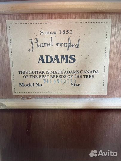 Акустическая гитара adams