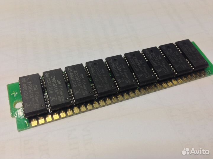 1MB 30-pin simm RAM Parity 9 Chips 80ns 81C1000-8