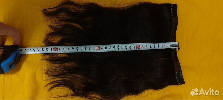 Волосы на заколках натуральные