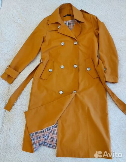 Плащ тренч женский 46 48 длинный