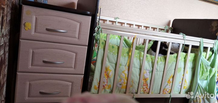 Детская кровать трансформер с маятником