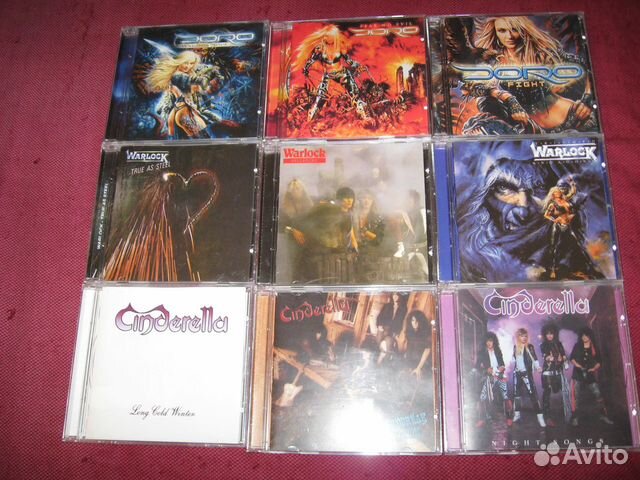 CD диски Doro, Warlock, Cinderella