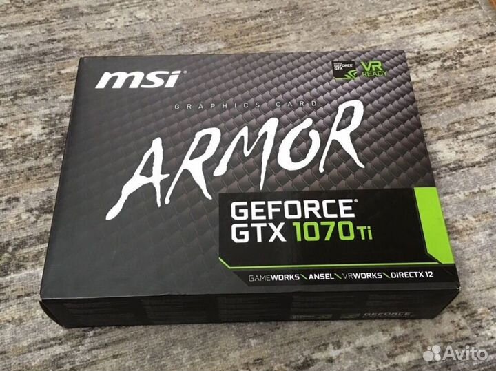 Коробка от видеокарты GTX 1070Ti