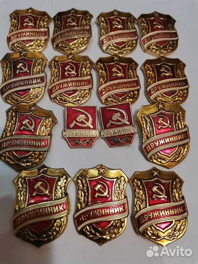 Знак Дружинник СССР