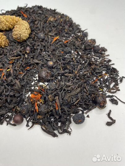 Китайский черный чай со вкусом смородины