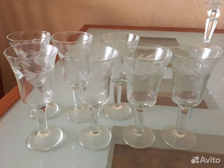 Фужеры и рюмки стекло СССР