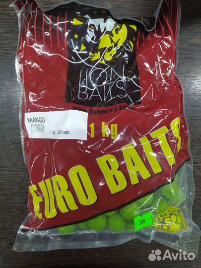 Бойлы тонущие lion baits серии euro baits 1 кг