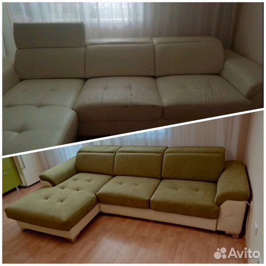 Перетяжка мягкой мебели