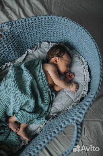 Муслиновая пеленка 120*100 см новая