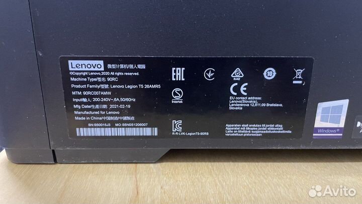 Мощный настольный компьютер Lenovo Legion T5 5900X