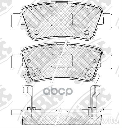 Колод. торм. диск. NiBK PN8809 NiBK