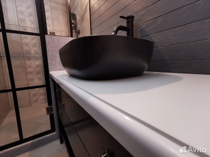 Столешница с раковиной для ванной комнаты