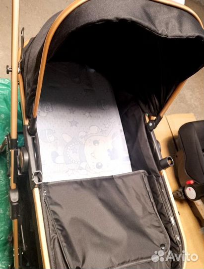Компактная коляска 3 в 1 для путешествий