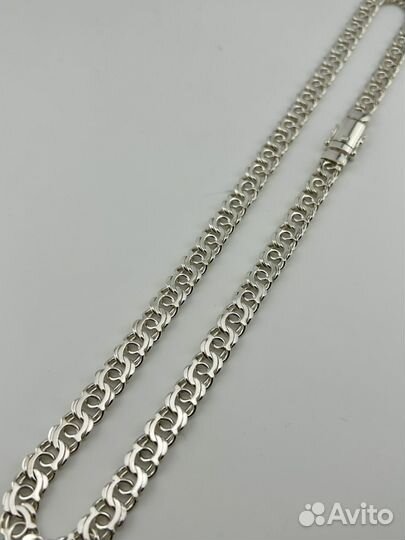 Серебряная мужская цепь Арабский бисмарк