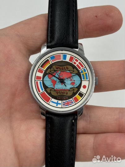 Часы Ракета-World Time (мировое время) СССР NOS