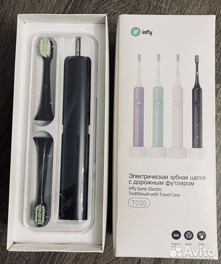 Электрическая зубная щетка Infly T03S черная