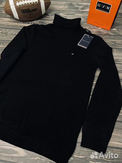 Водолазка мужская черная Tommy Hilfiger