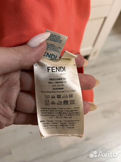 Платье fendi на девочку 122-128