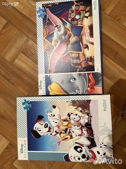 Пазлы разные наборами, много