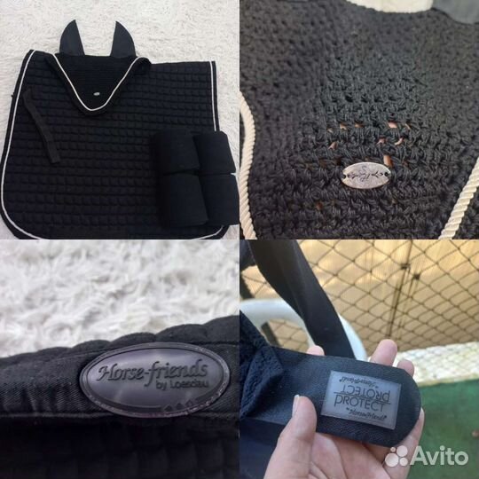 Амуниция для конного спорта. Вальтрап, шлем, бинты