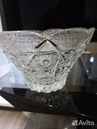 Салатник хрустальный или ваза бу